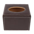 Square Leather Tissue Box