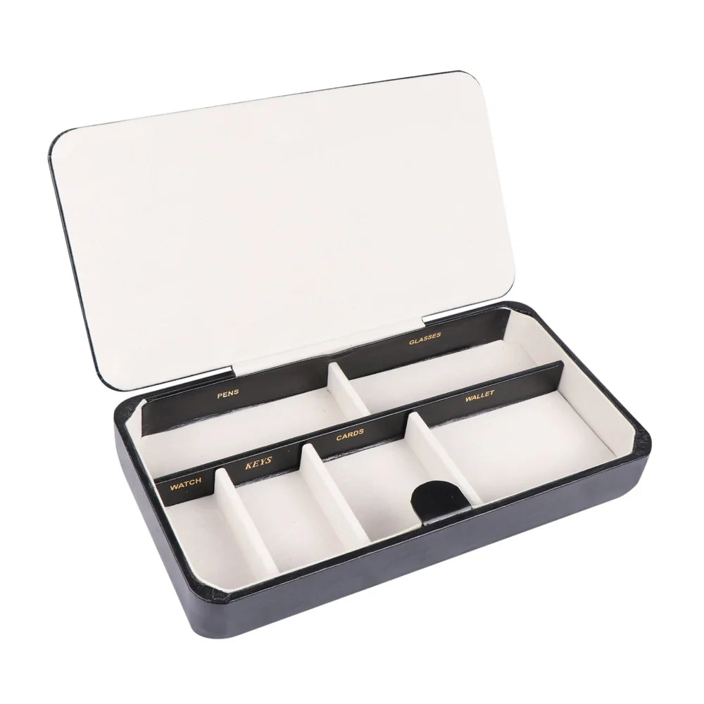 Croc Leather Valet Organizer Box