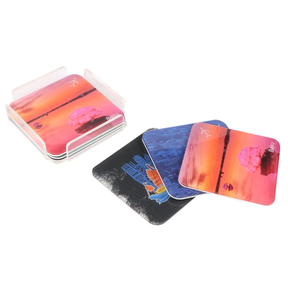 Custom Printed Coaster Set