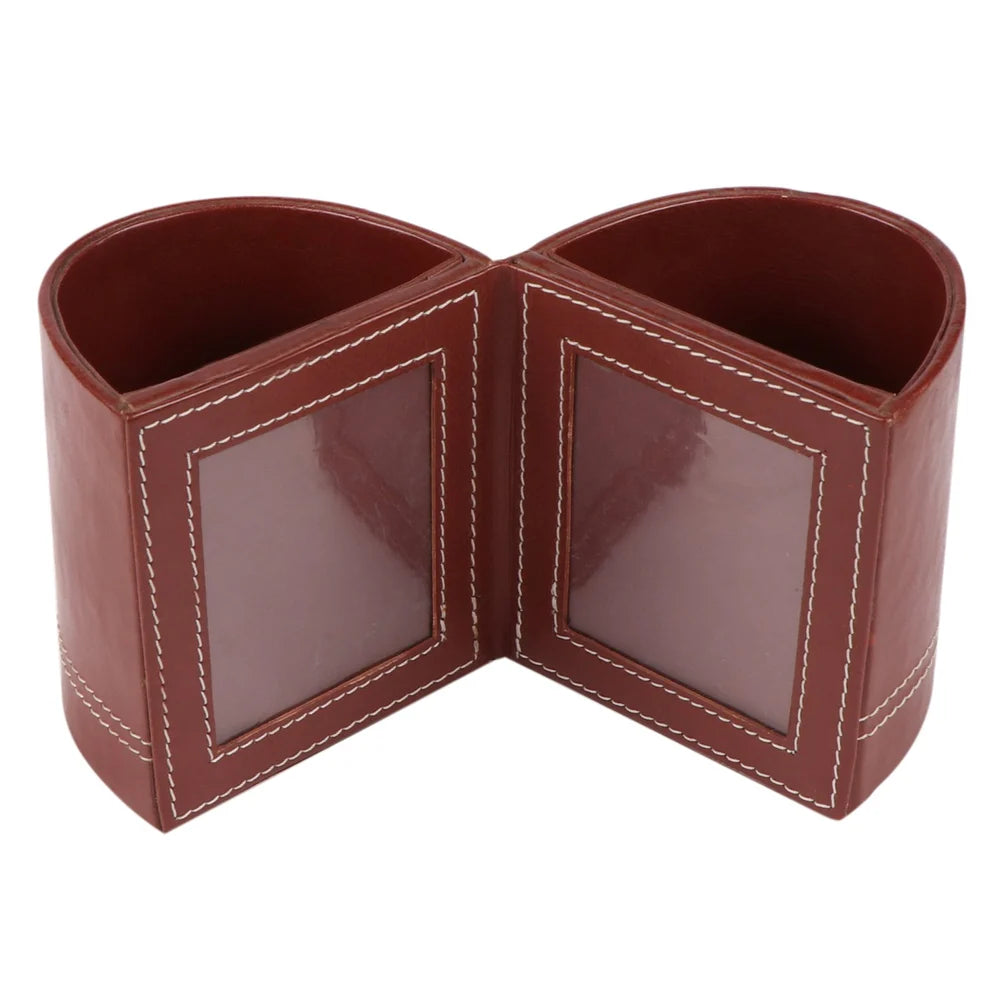 Corporate Leather Pen Holder – Dual Frame