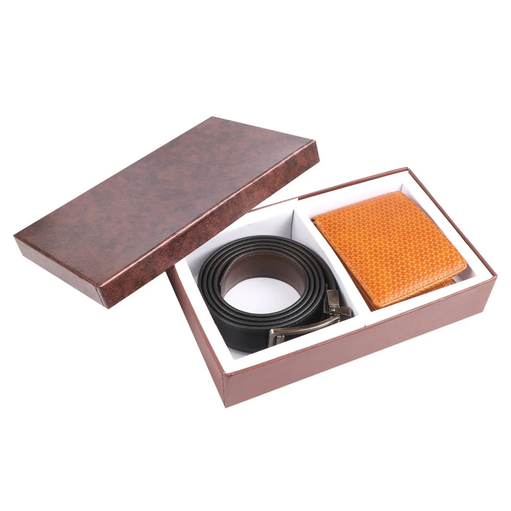 Men’s Belt & Wallet Gift Set