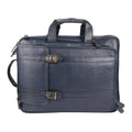 Blue Premium Laptop Leather Bag