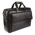 Weirvi Elite Black Leather Office Briefcase