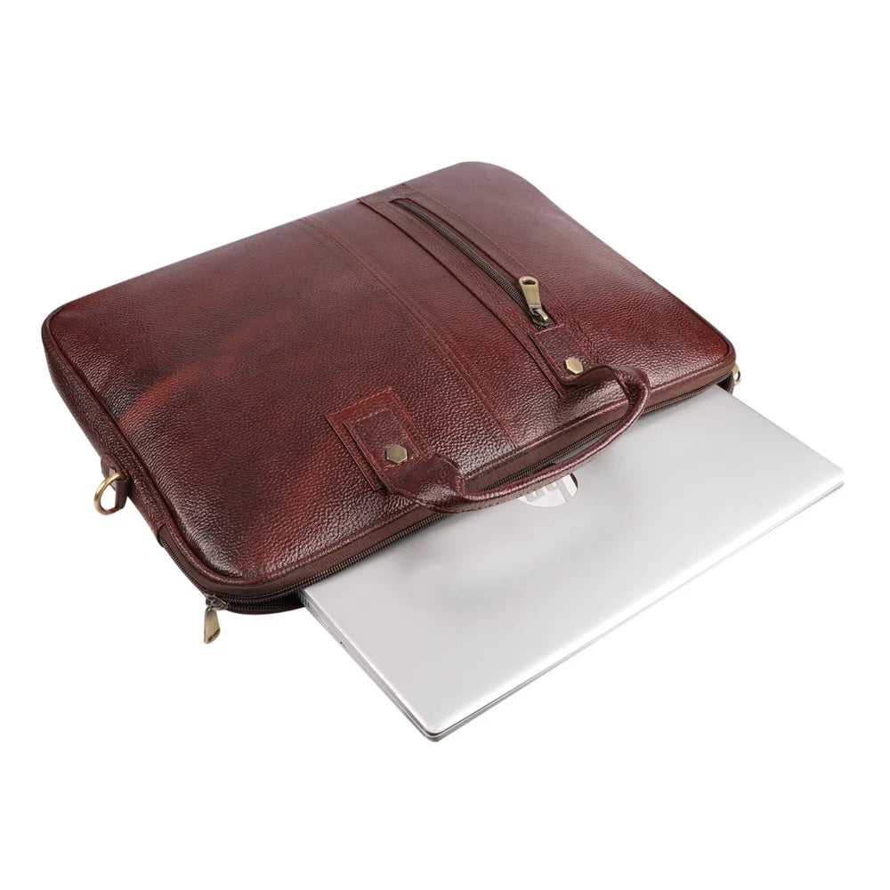 Signature Brown Laptop Bag